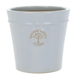 Woodlodge 41cm Pastel Grey Glazed Heritage Pot