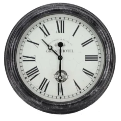 Outside In 12" Black Biarritz Clock