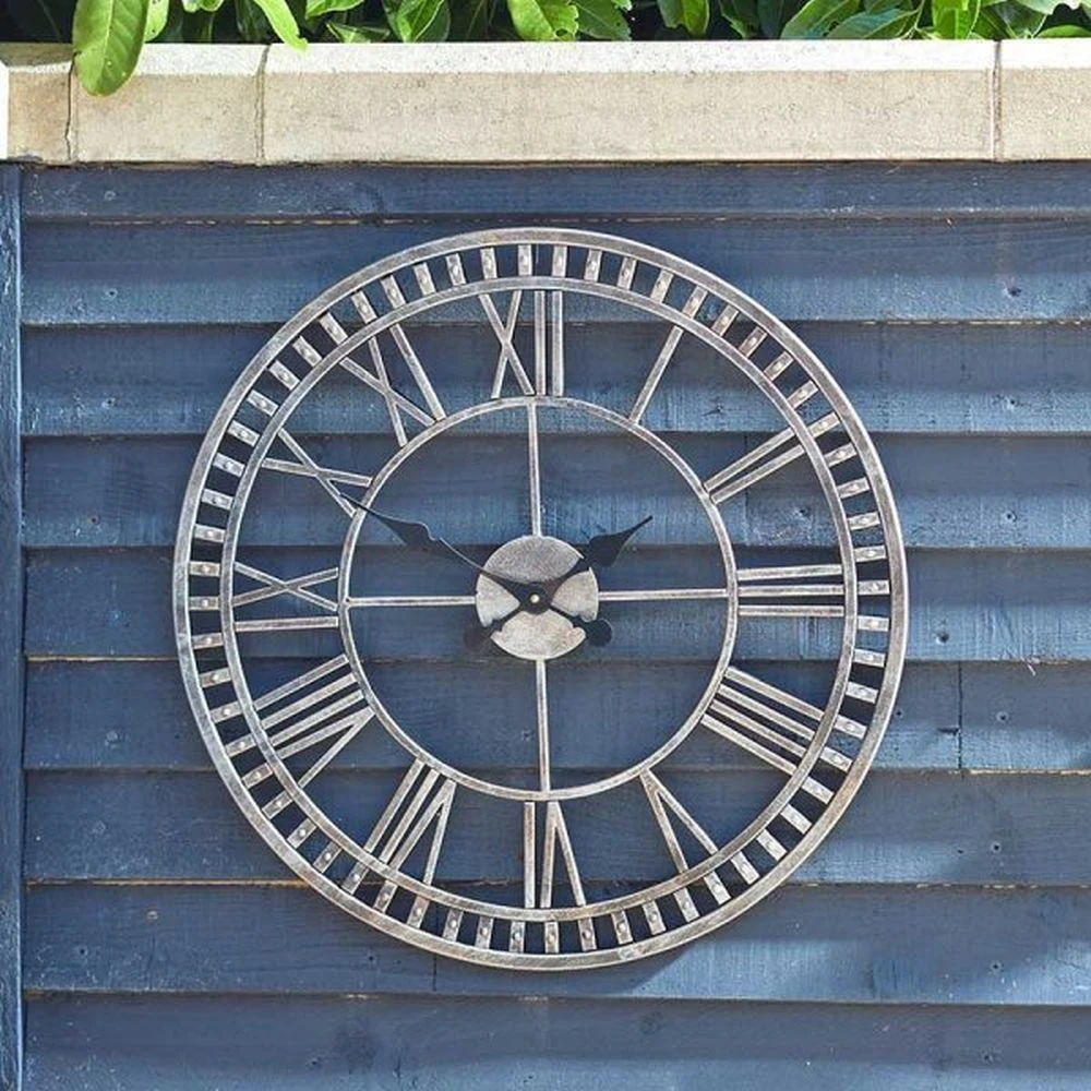 Outside In 23" Buxton Metal Wall Clock 2 Outside In 23" Buxton Metal Wall Clock - Image 2