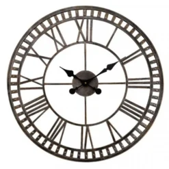 Outside In 23" Buxton Metal Wall Clock