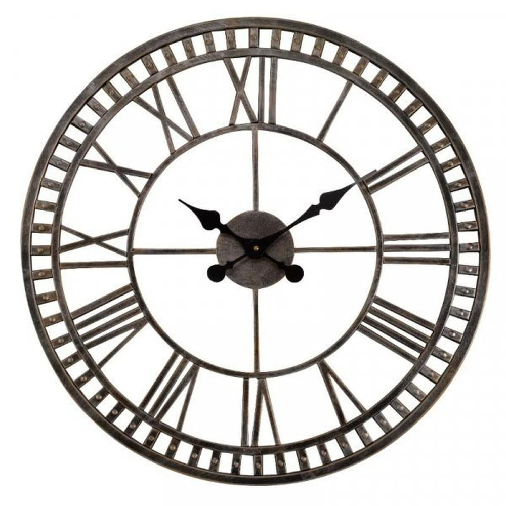 Outside In 23" Buxton Metal Wall Clock 1 Outside In 23" Buxton Metal Wall Clock