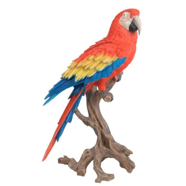 Vivid Arts 68cm Red Macaw Perched - XRL-MCW5-A 1 Vivid Arts 68cm Red Macaw Perched - XRL-MCW5-A