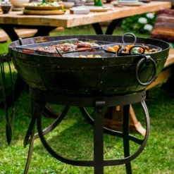 Kadai 60cm Recycled Firebowl With High & Low Stands -Garden Glee 5060345972924 3