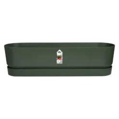 Elho 70cm Leaf Green Greenvillle Long Trough Planter