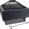 Koopman 52cm Square Firebowl With BBQ Rack